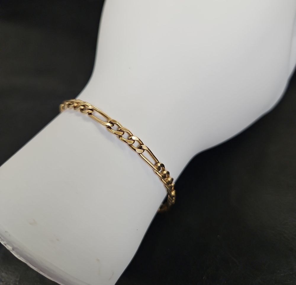 Gold Figaro Link Bracelet